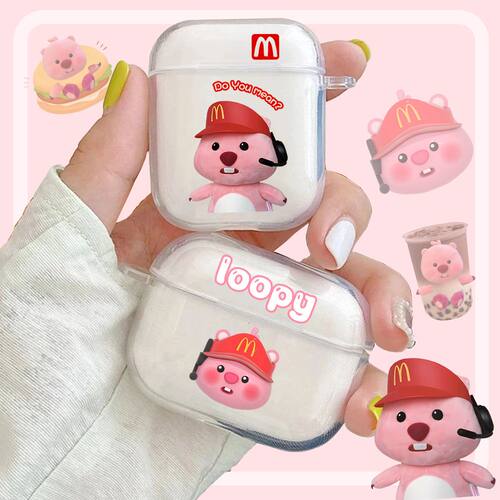 麦门小海狸苹果airpods3耳机保护壳套2p二代三代4代软壳卡通露比loopy