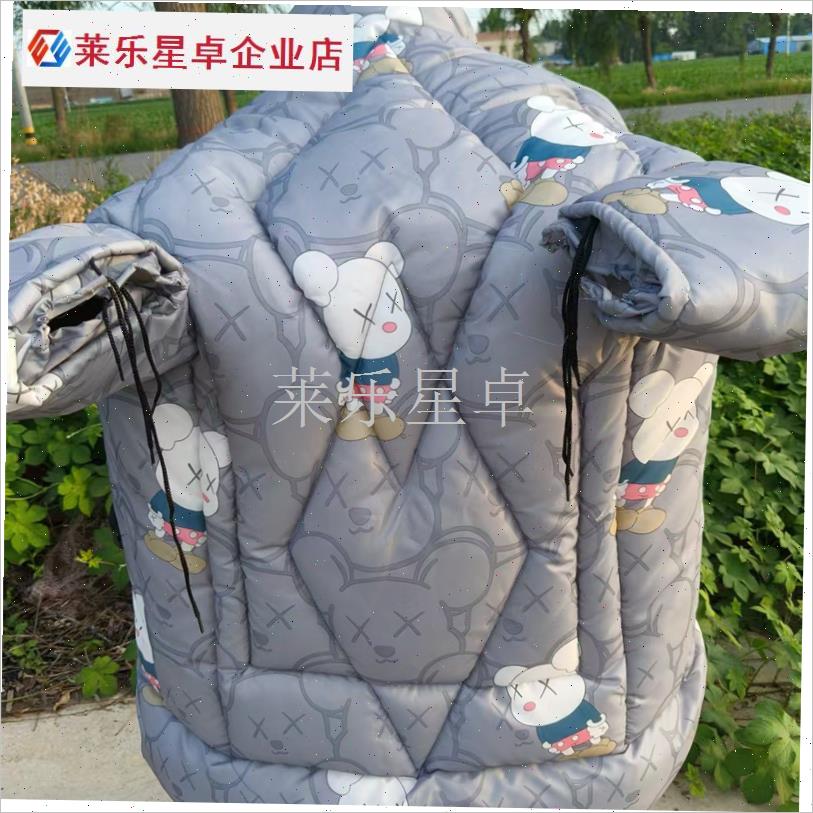 护肩款电动车挡风被冬p季加厚加绒三轮车摩托车电瓶车防水防风保.