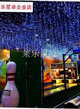户外气氛灯防水冰条灯ledw太阳能灯串室内窗帘灯耶诞装饰节日彩.