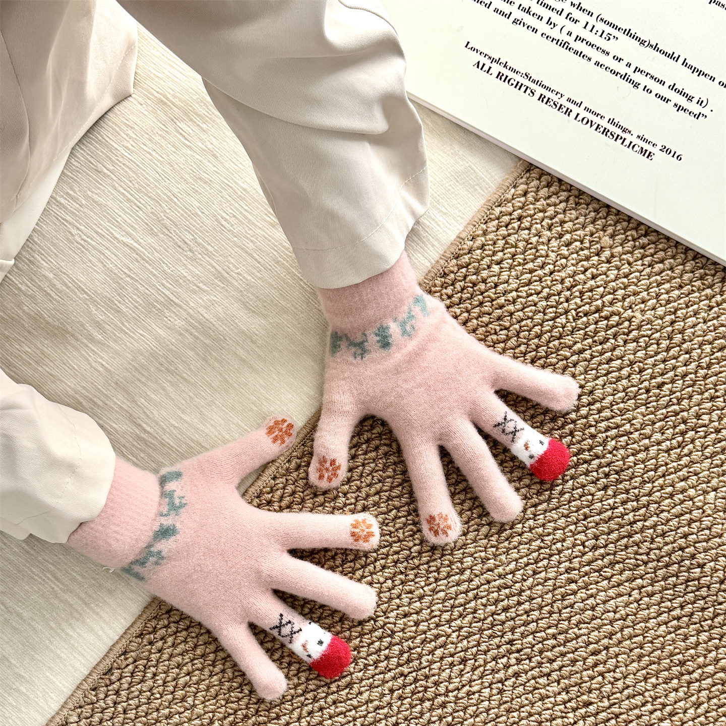 可爱手套加厚保暖防寒~