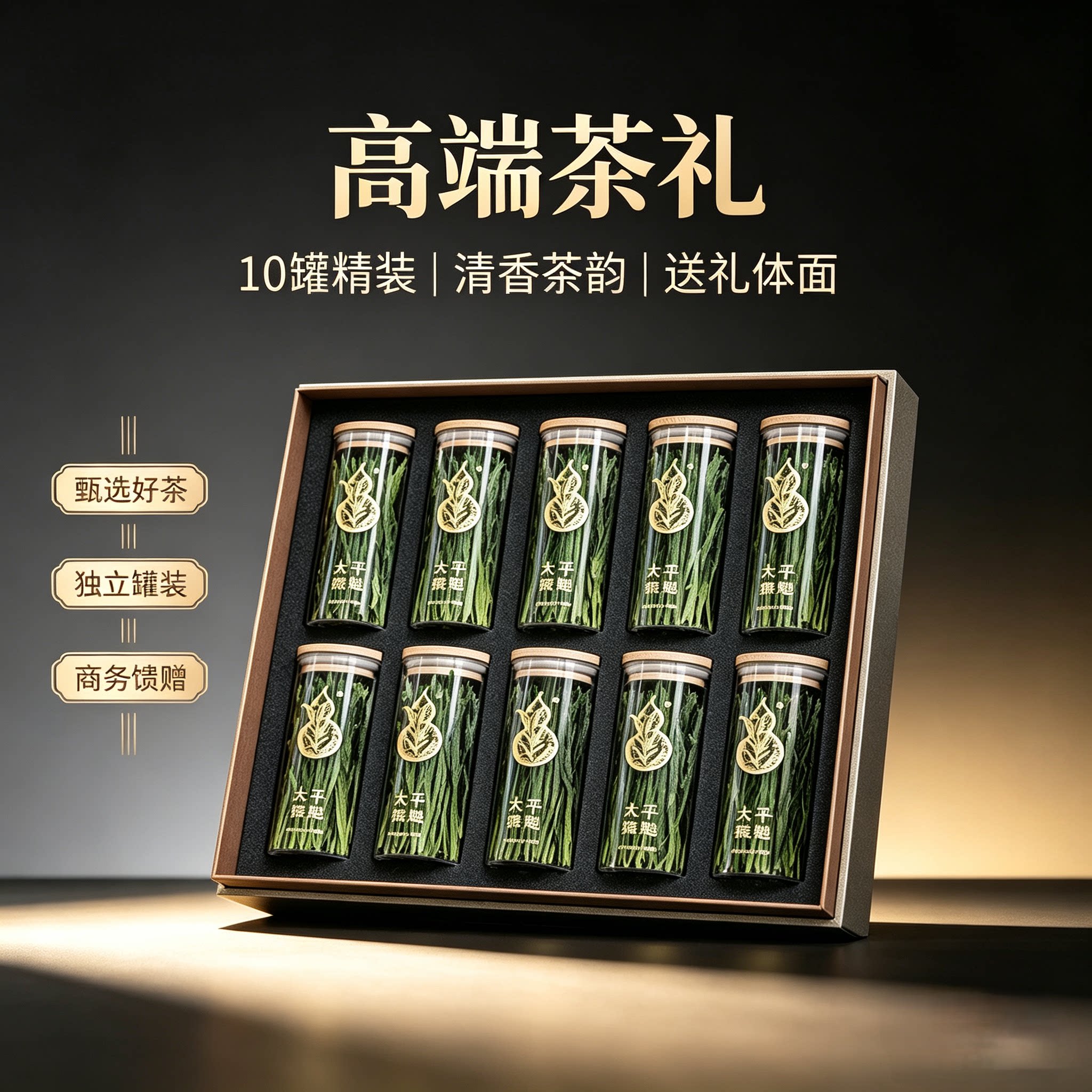 太平猴魁官方旗舰店2026新茶特级安徽黄山茶叶绿茶礼盒装中秋送礼