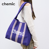 Chemic张俪同款 条纹包小众设计单肩针织大容量托特包2025新款 女包