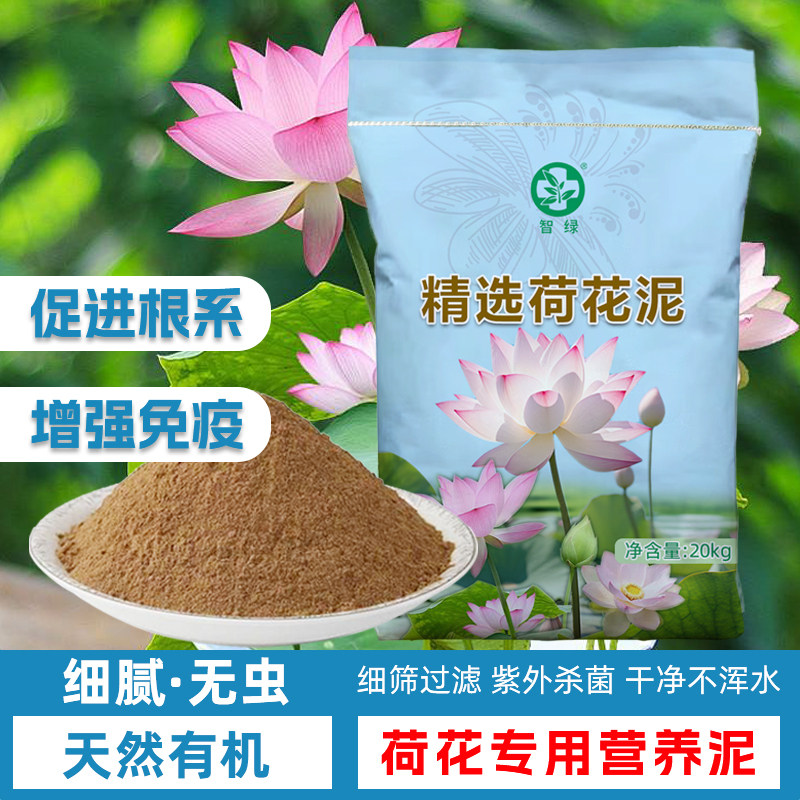 天然荷塘泥碗莲专用土睡莲铜钱草水生植物营养土荷花专用土营养泥