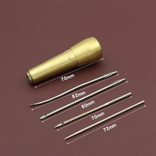 子工具钩针打孔针 铜锥子上鞋 锥修鞋 底手工上线直孔铜套装 缝补鞋