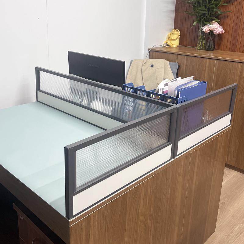 定制办公桌挡板隔板桌面屏风隔断工位电脑桌客服销售工位格挡隔音