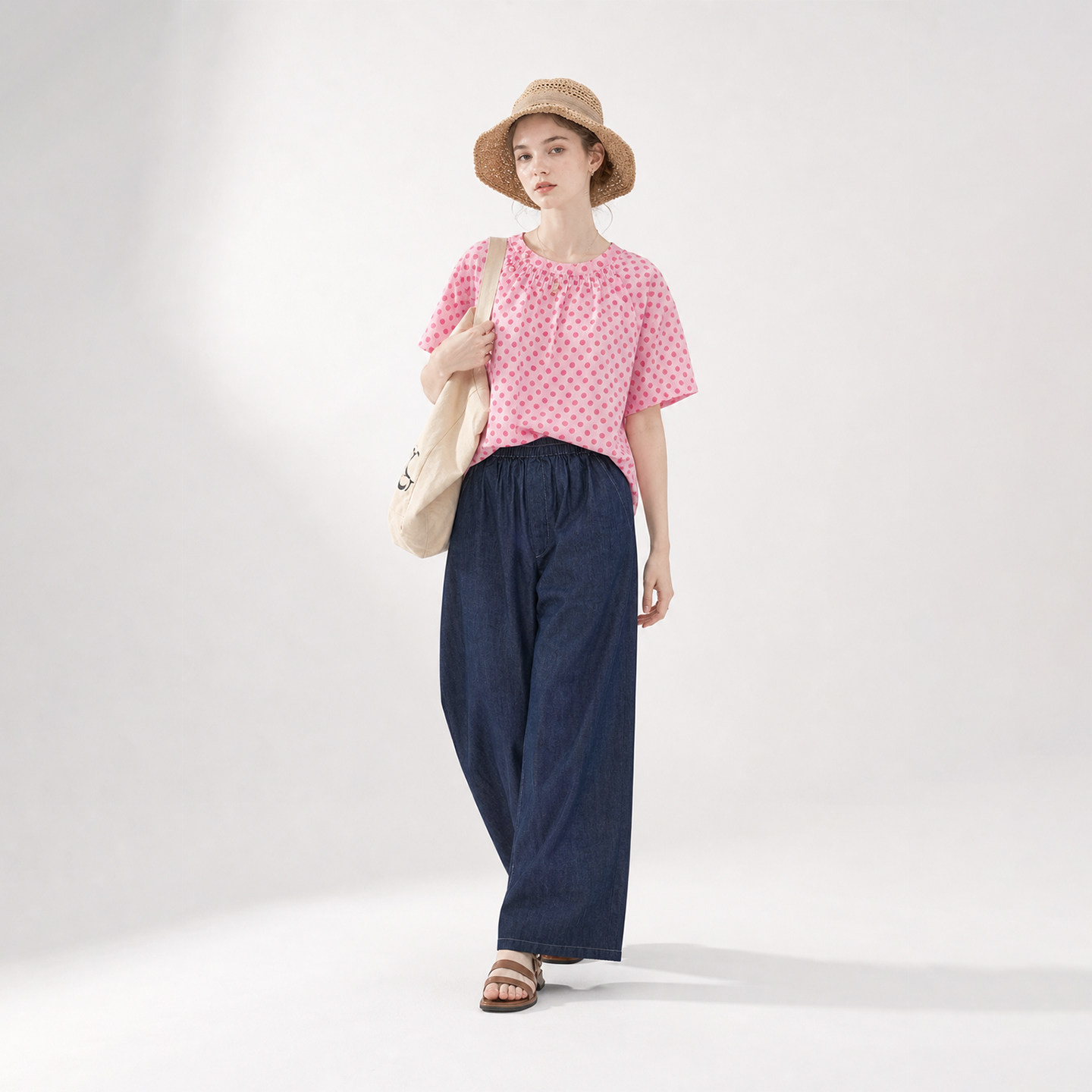 中式女装短袖夏季粉色纯棉衣服