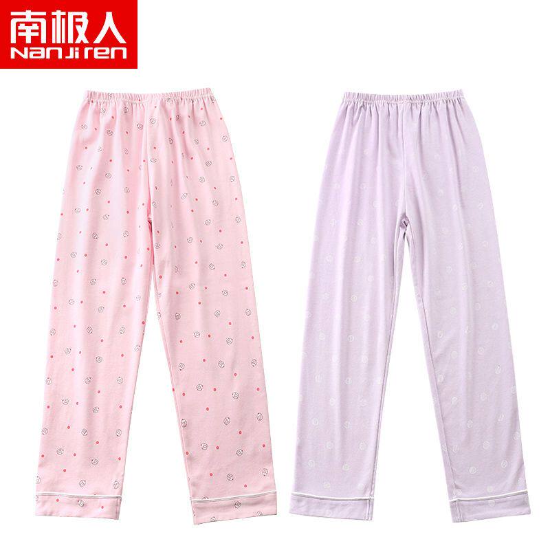 儿童家居裤纯棉宽松薄款春秋季女童中大童外穿休闲睡裤夏季空调裤