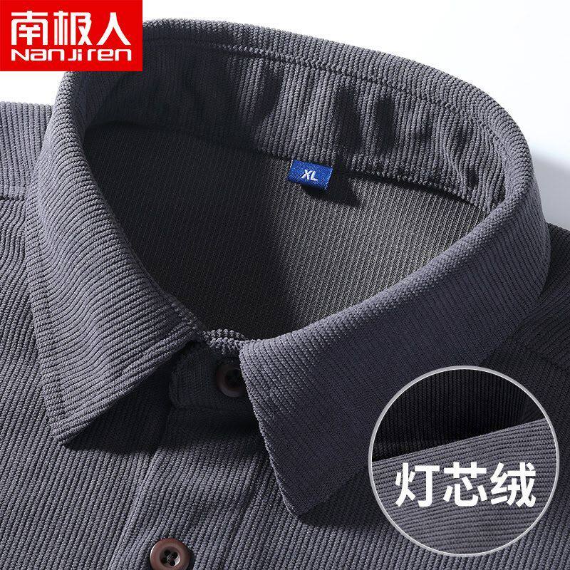 爆款灯芯绒面料舒适透气长袖绒毛清晰圆润纯色上新百搭衬衫
