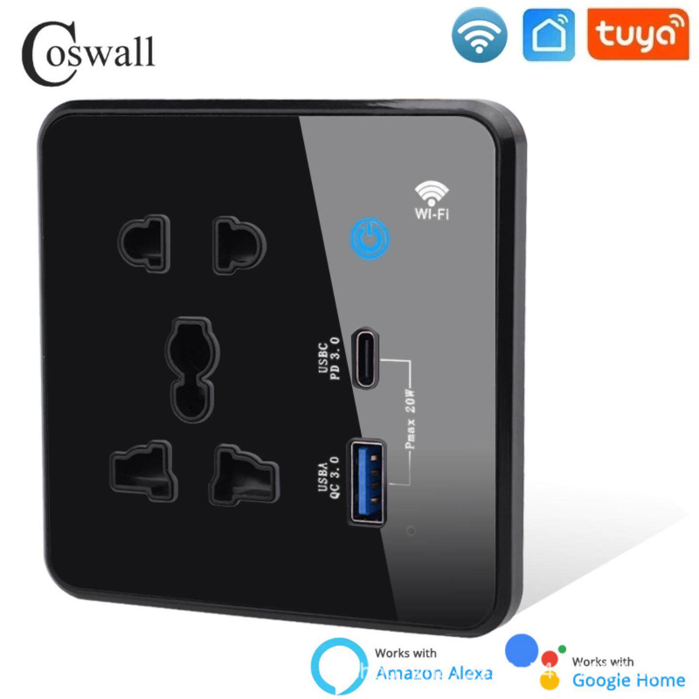 涂鸦智能WiFi双路灯触摸开关带及