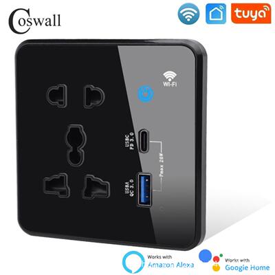 涂鸦智能WiFi双路灯触摸开关带及
