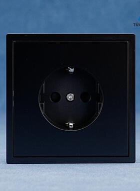 16A 250V欧标ce插座electrical socket欧规PC墙壁开关switch