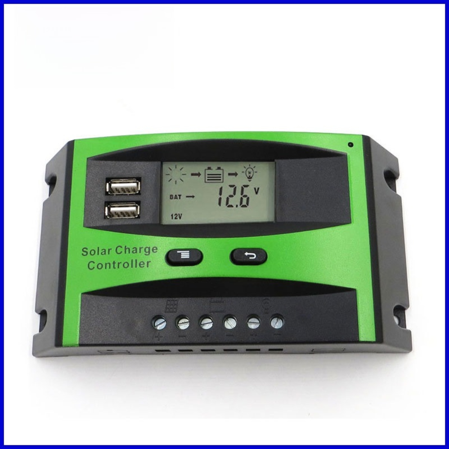 新LD2410/2530太阳能控制器10A~80A光伏路灯12V/24V智能自动识别