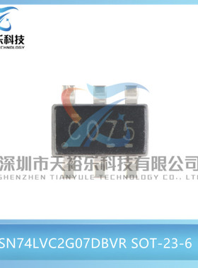 原装 SN74LVC2G07DBVR SOT-23-6 双路施密特触发缓冲器