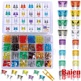 272PCS 小號(hào)保險(xiǎn)絲中號(hào)保險(xiǎn)片迷你鋅質(zhì)保險(xiǎn)片組合 汽車(chē)保險(xiǎn)絲盒裝