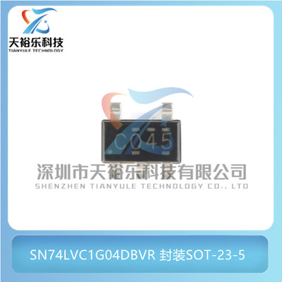 原装 SN74LVC1G04DBVR 封装SOT-23-5 贴片 单路反相器逻辑芯片