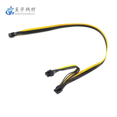 服务器6Pin转8pin双6+2公显卡线电源转换板供电线转接线
