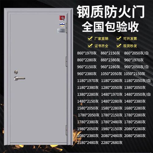 钢质防火门厂家直销证书