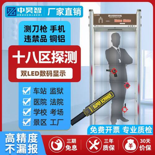 中昊智高精度安检门通过