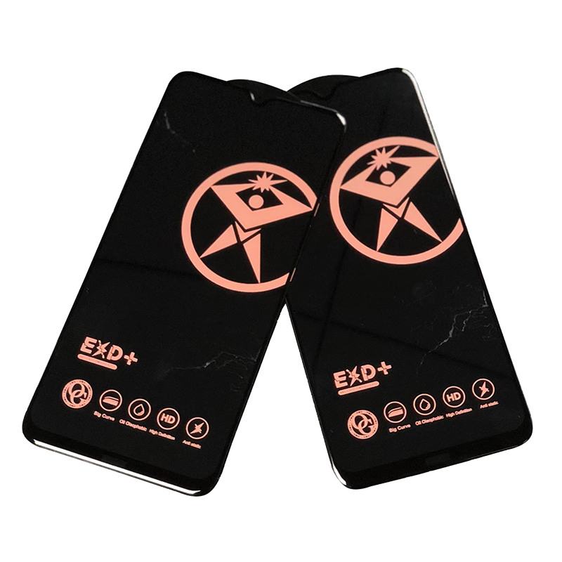 防静电全屏钢化膜适用苹果14玻璃膜14Pro防爆iPhone 13高清12防尘Max贴膜SE3指纹11薄XR钻石膜Xs黑