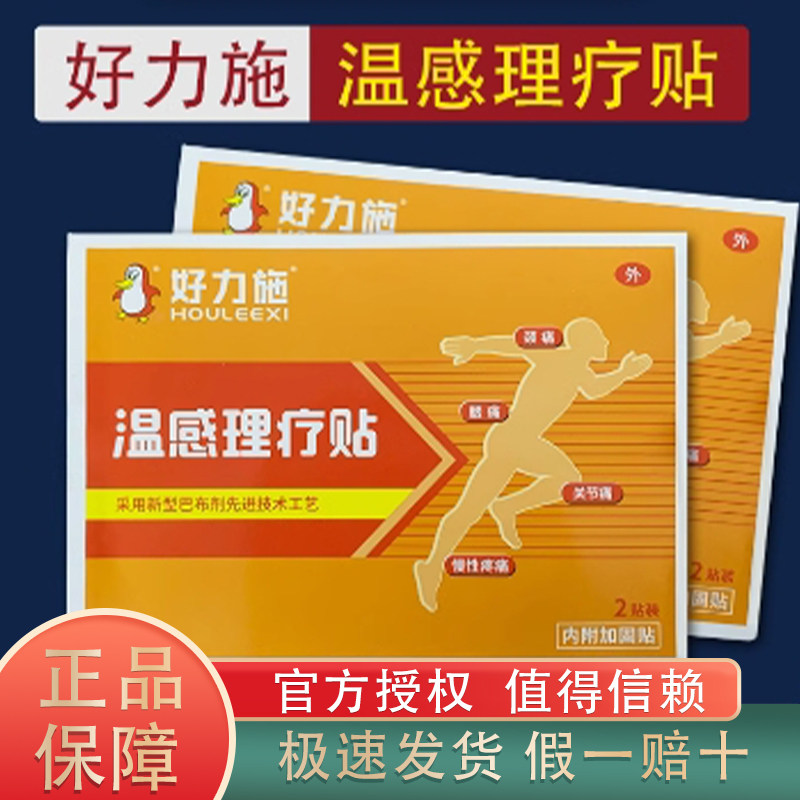 好力施泰宝温感理疗贴2贴/盒装颈痛腰痛关节痛跌打扭伤温感暖贴