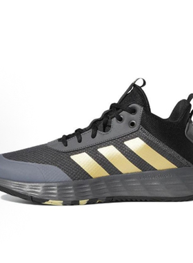 Adidas阿迪达斯OWNTHEGAME男子运动实战耐磨减震透气篮球鞋GW5483