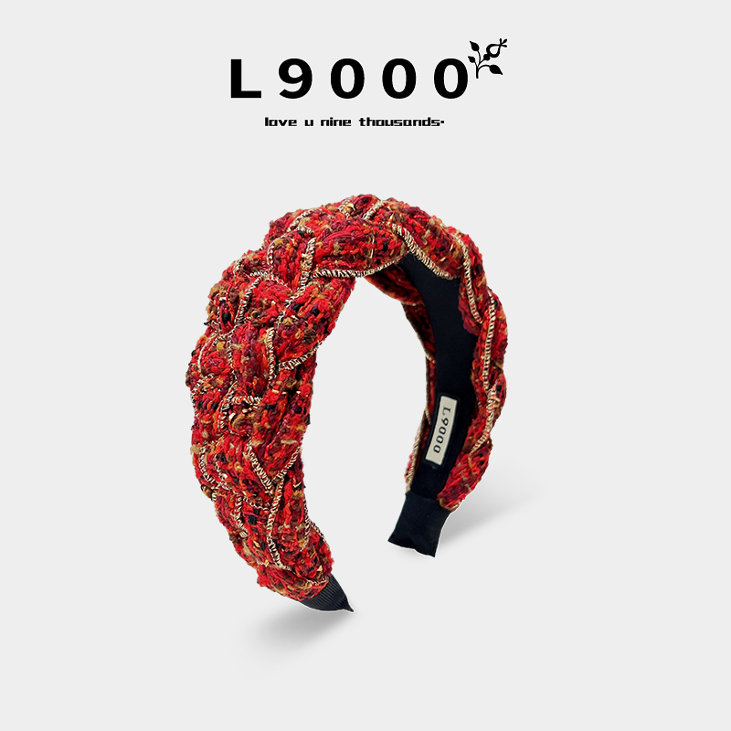 【过年喜庆新年发箍宽边遮白发】