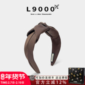 洗脸缎面头饰秋冬大头围发带女2025新款 L9000 栗色高级感发箍女款