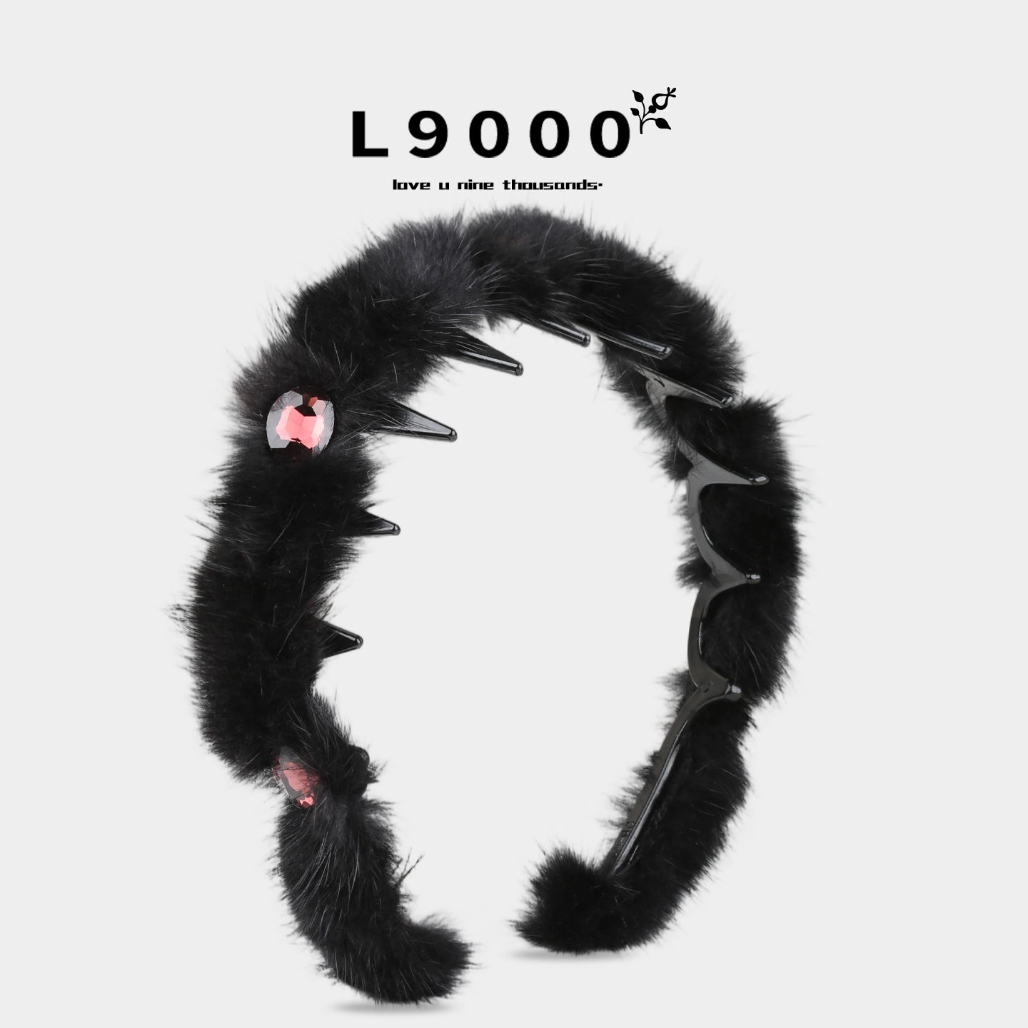 L9000/秋冬毛绒仿钻发箍女2026新款高颅顶压发发带防滑带齿头饰,饰品/流行首饰/时尚饰品新,发饰,淘宝优惠券,粉丝福利购,淘宝优惠卷