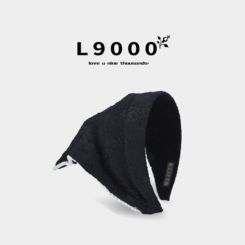 L9000/巫女原创发卡三角巾头饰氛围感海边发饰夏季半帽发箍2026年