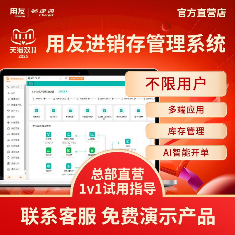 用友进销存管理系统管理商品
