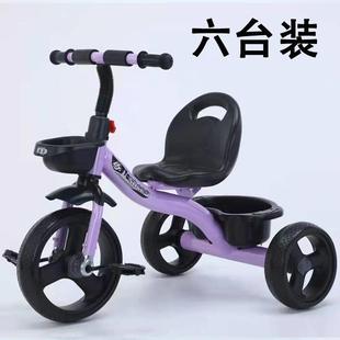 6岁宝宝溜娃婴儿手推车脚踏自行车幼儿园 儿童三轮车带推杆1