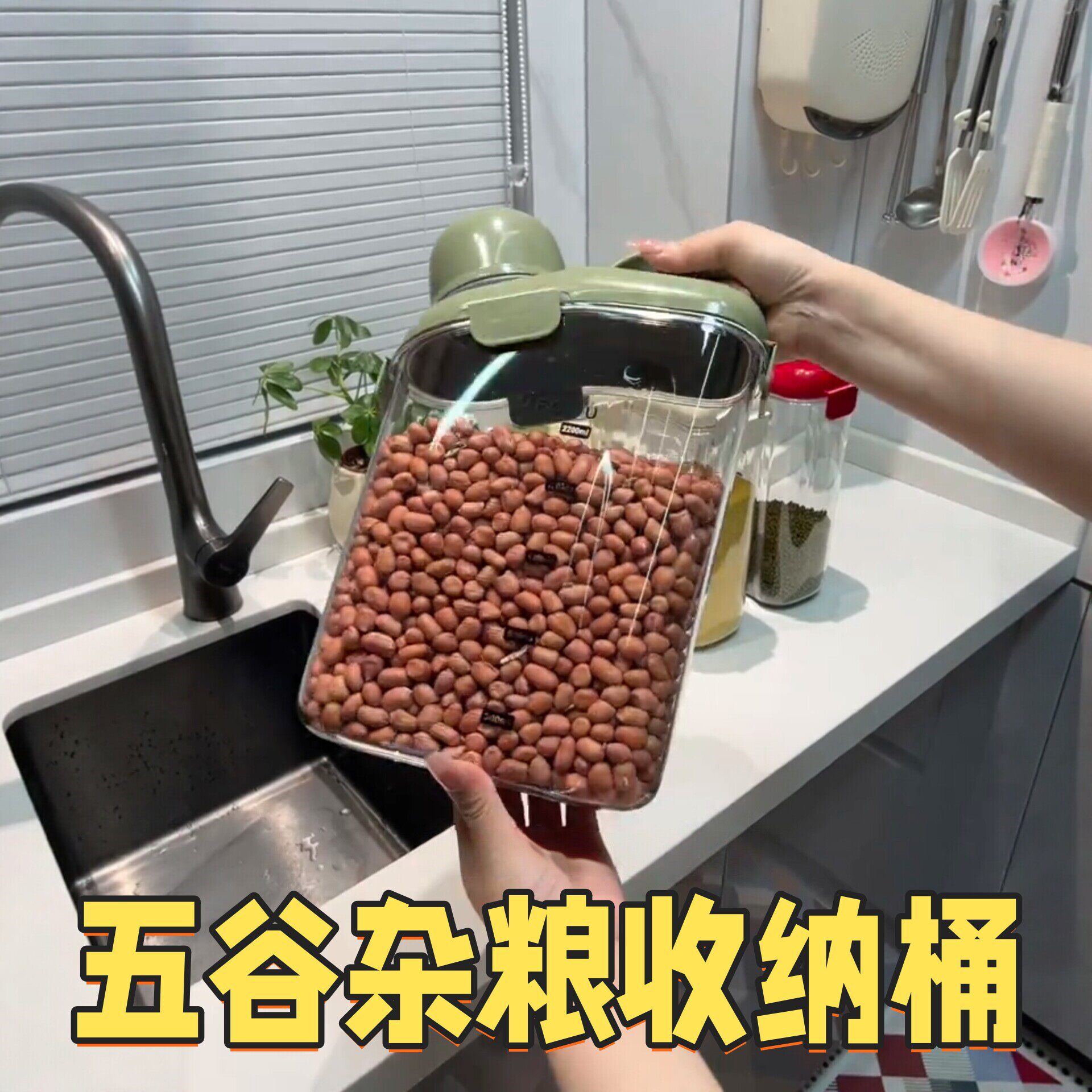 装五谷杂粮的收纳盒食品级家用密封防虫防潮米桶杂粮罐粮食储存罐