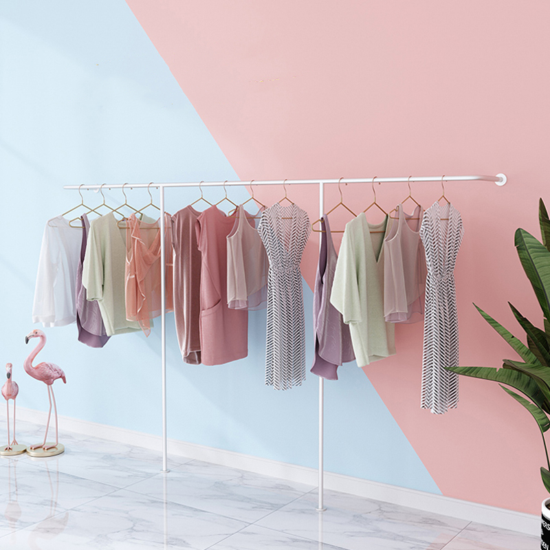 服装店专用展示架简约上墙陈列架女装店落地挂衣架婚纱衣服展架轻