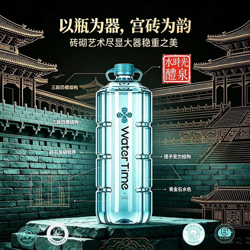 原产地/水时光【2L*9樽】南岭粤北高地势深岩古地下泉水新鲜泡茶图片