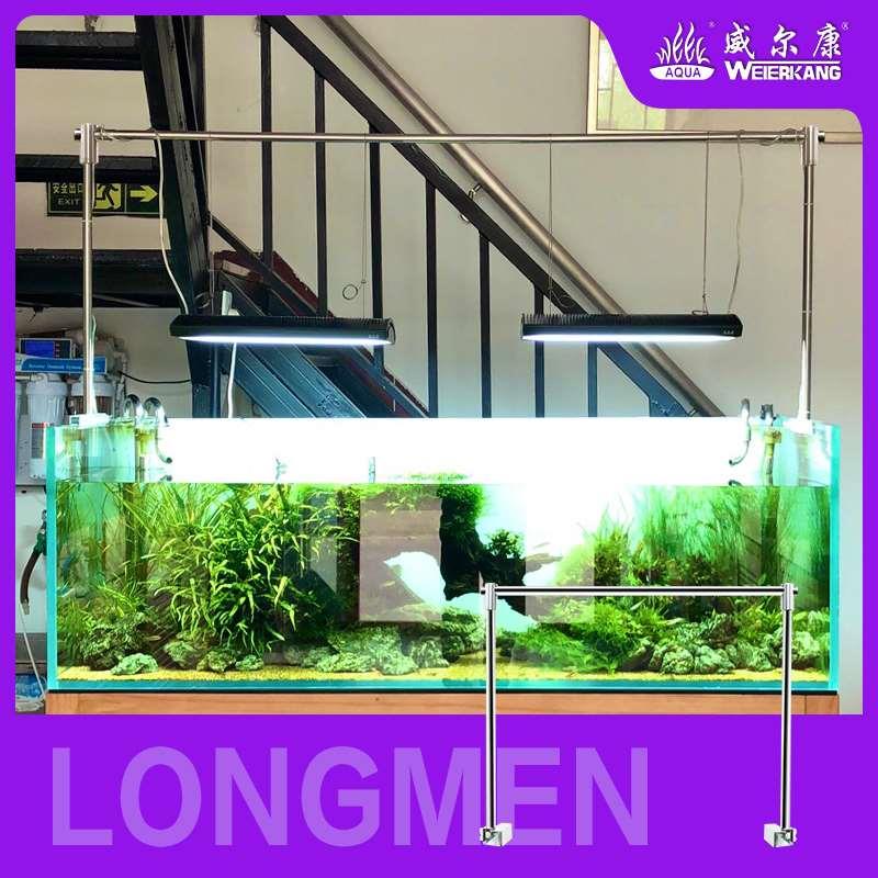 威尔康龙门式不锈钢吊装筒灯LED灯卤素灯盘灯架龙灯支架鱼缸吊架