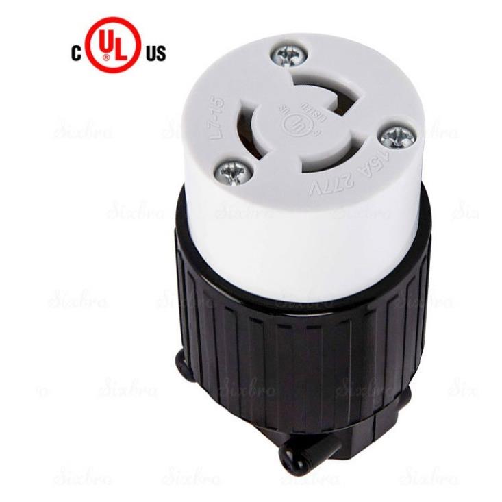 LK-7313 NEMA L7-15C 15A 277V UL  美标工业插头 NEMA插头