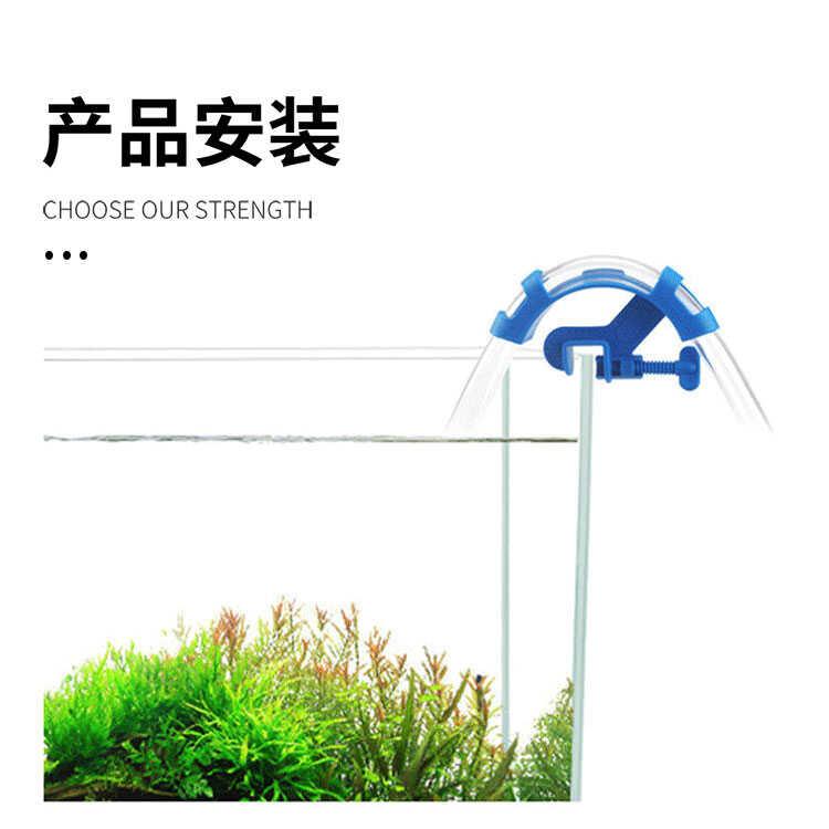 鱼缸加水换水管固定夹子水管夹 水族箱抽水管固定器12mm玻璃缸夹