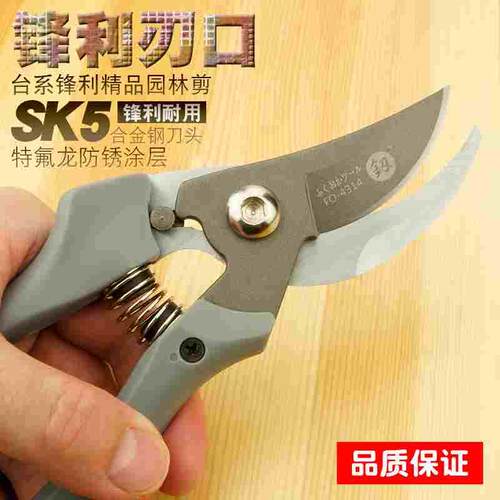 福冈工具釰牌省力园林剪刀修枝剪家用花剪果树茶叶果树枝 SK5剪刀