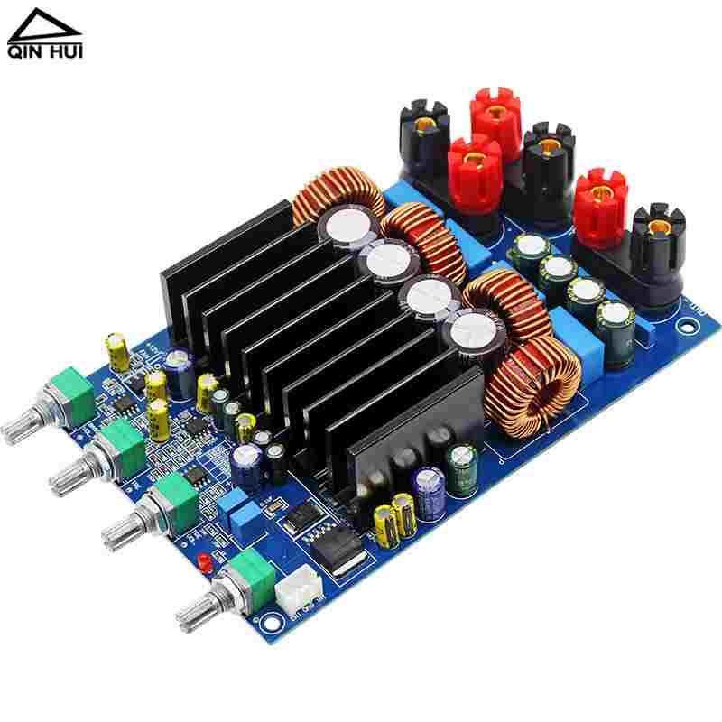 2.1声道大功率数字功放板2*150W+300W重低音炮音响箱音频放大模块