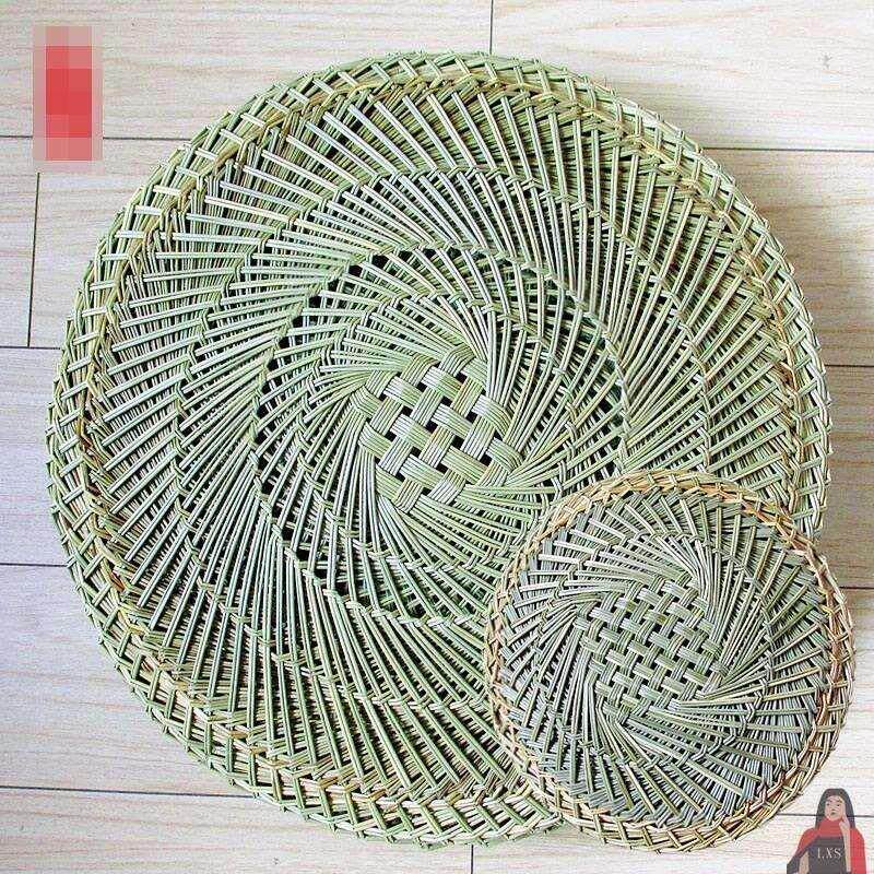 蒸笼草垫 纯手工加密笼屉垫 加厚蒸包子 馍 商用草蓖子50 48 52cm