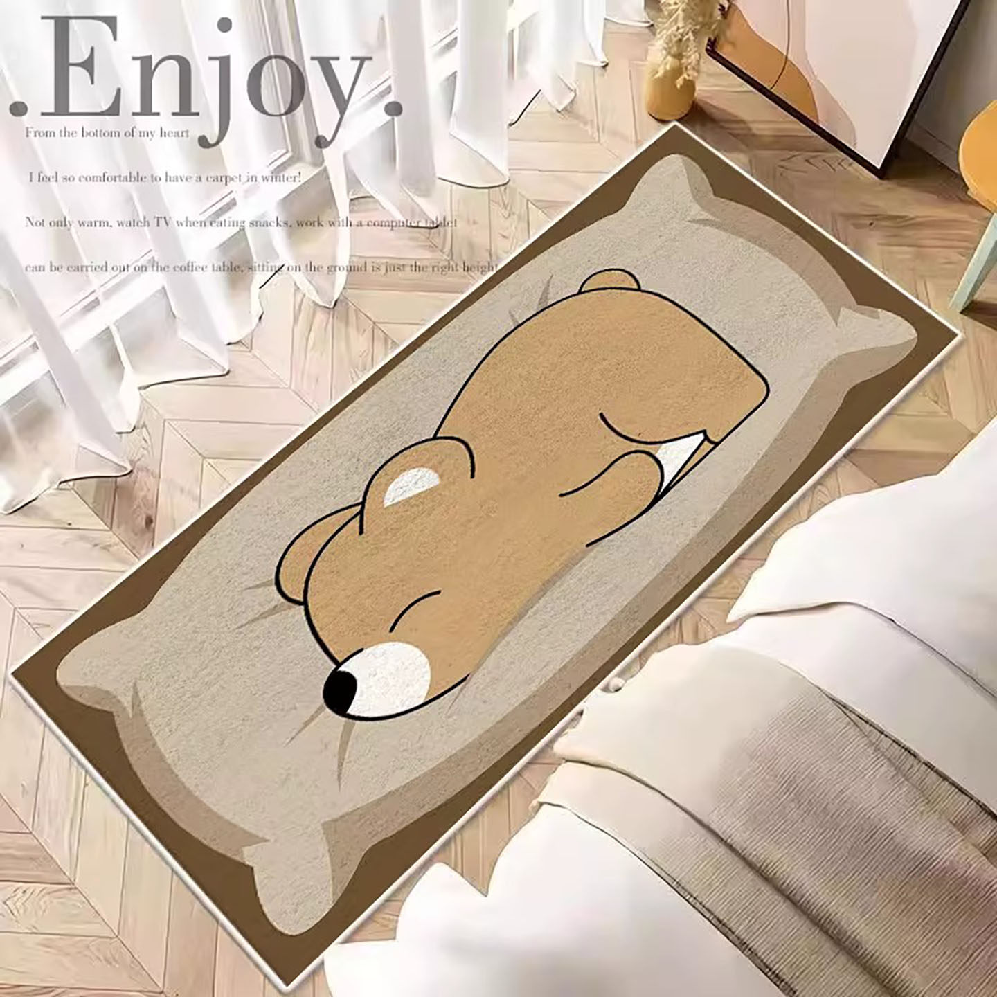 卧室地毯床边毯女生房间ins风可大面积家用客厅垫仿羊绒毛毯加密,居家布艺,床边毯,淘宝优惠券,粉丝福利购,淘宝优惠卷