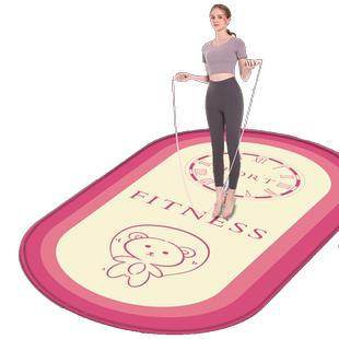 男女跳绳垫加厚隔音减震室内静音防滑健身运动专业家用瑜伽地垫