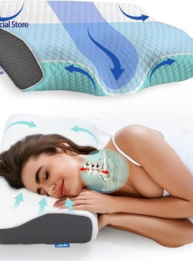 Cervical Anti Snore Pillows for Sleeping Neck Pain Relief 枕