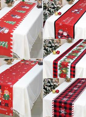Christmas Table Runner Christmas Decoration For Home Tablecl