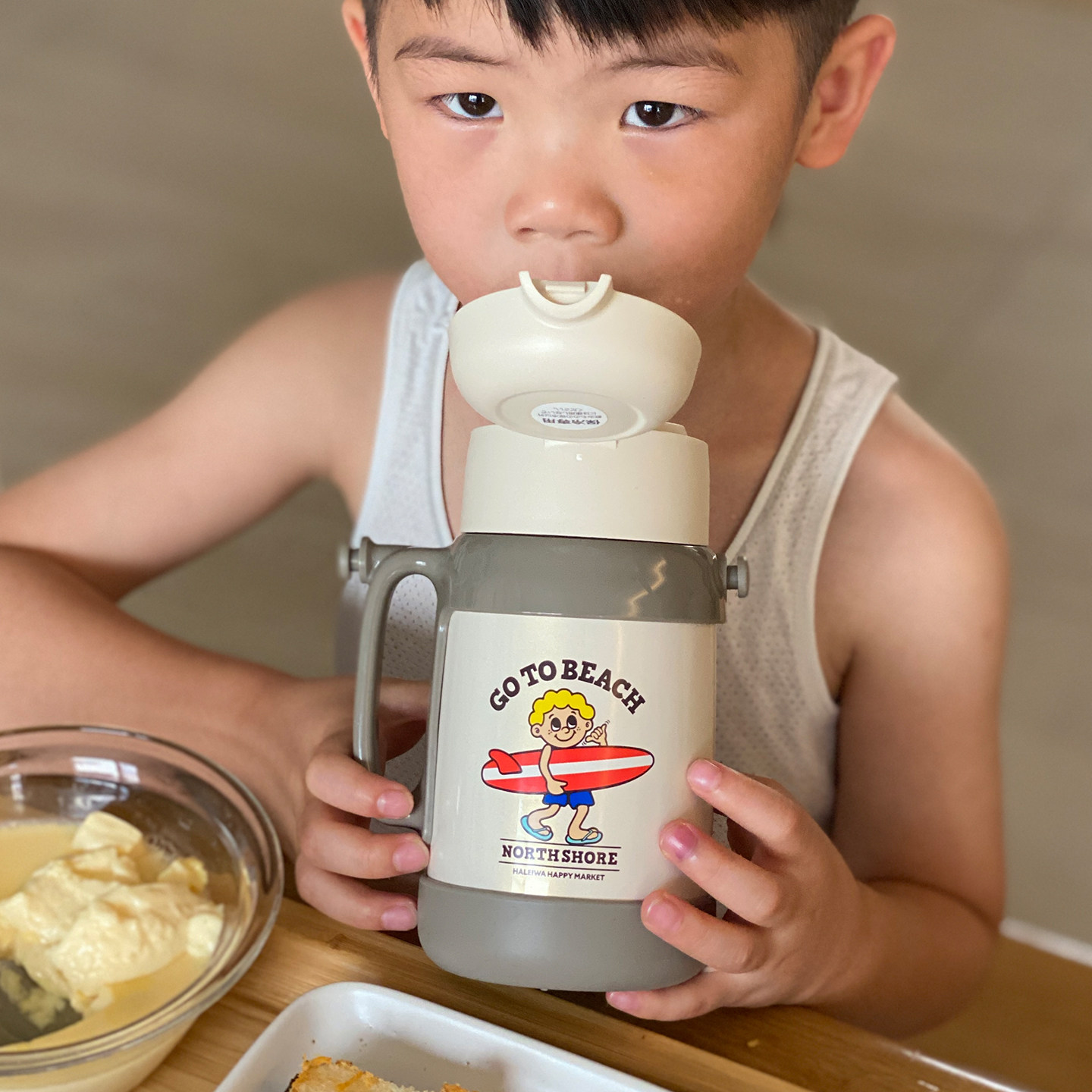 haleiwa儿童保温杯宝宝吸管水杯幼儿园便携杯子水壶进口新款316