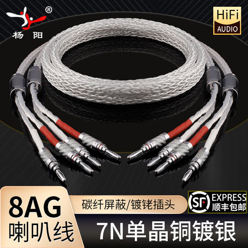 杨阳YYAUDIO7N单晶铜镀银音响线