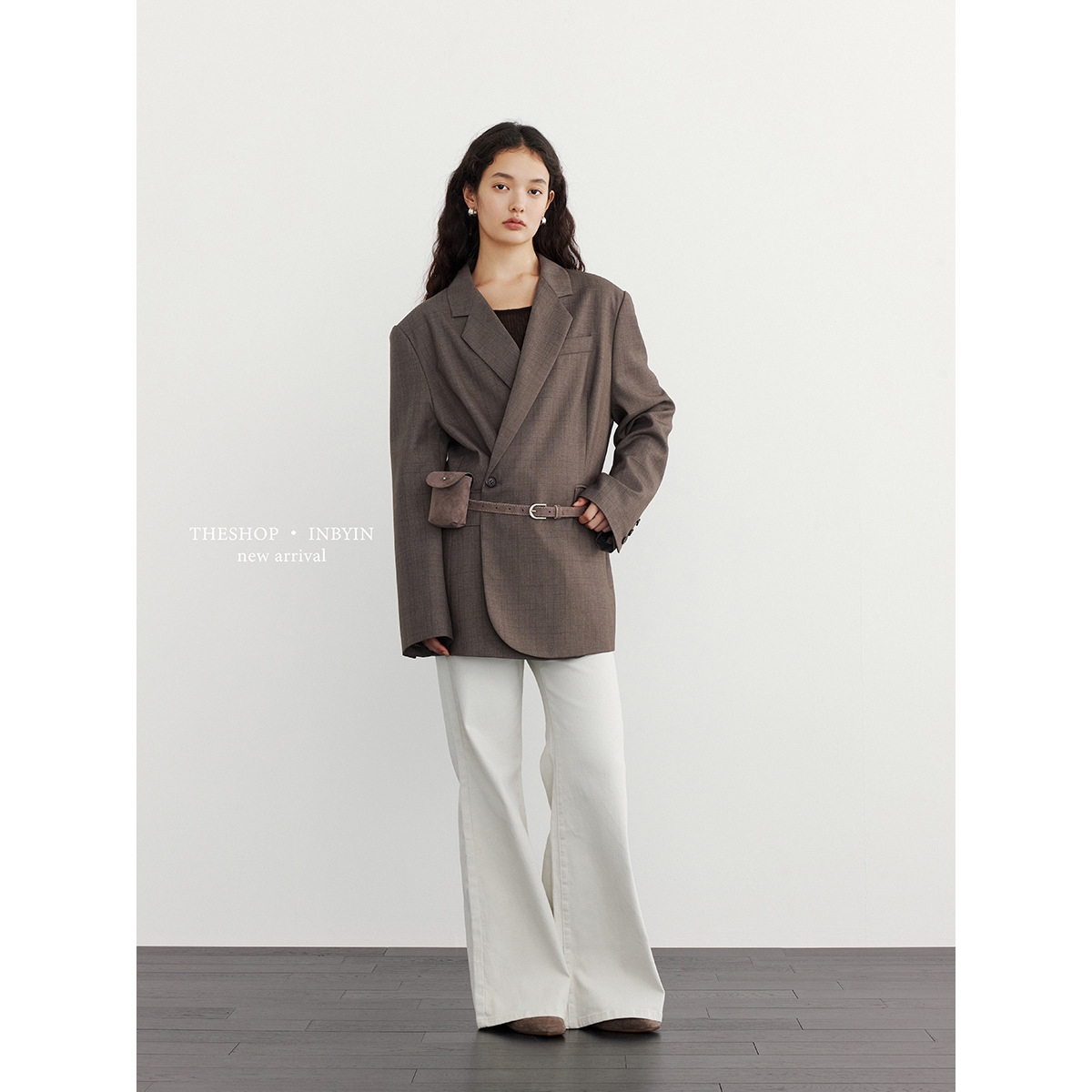 【DT ETOLIE】搭配神器麂皮绒小腰包复古翻盖百搭皮腰带包I3022-U