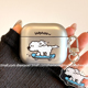 可爱滑板小狗适用airpods4保护壳airpodspro3保护套新款 苹果耳机保护壳pro2耳机套女款 二三4代耳机壳电镀高级