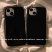 ins简约纯黑色适用iphone17promax苹果15手机壳16pro新款 14pro女11硅胶12软13高级感xsmax亮面xr个性 xs情侣x