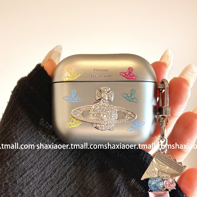 立体西太后土星适用airpods4保护壳airpodspro3保护套新款苹果耳机保护壳pro2耳机套女款二三4代耳机壳电镀潮,3C数码配件,耳机保护套,淘宝优惠券,粉丝福利购,淘宝优惠卷